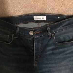 LOFT Jeans - LOFT Modern Raw Hem Frayed Skinny Ankle Jeans LOFT Jeans - LOFT Modern Raw Hem Frayed Skinny Ankle Jeans